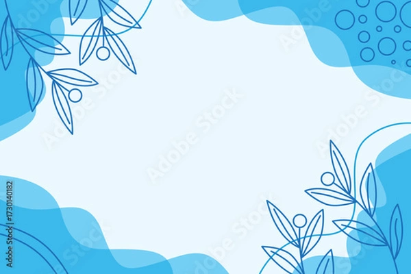 Obraz Simple Blue Background Wallpaper HD