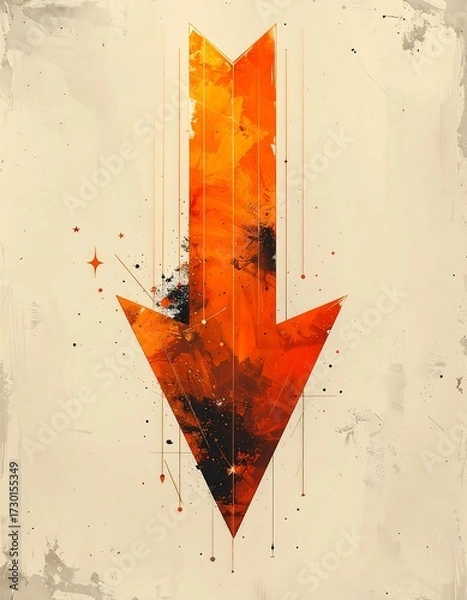 Obraz Abstract arrow graphic