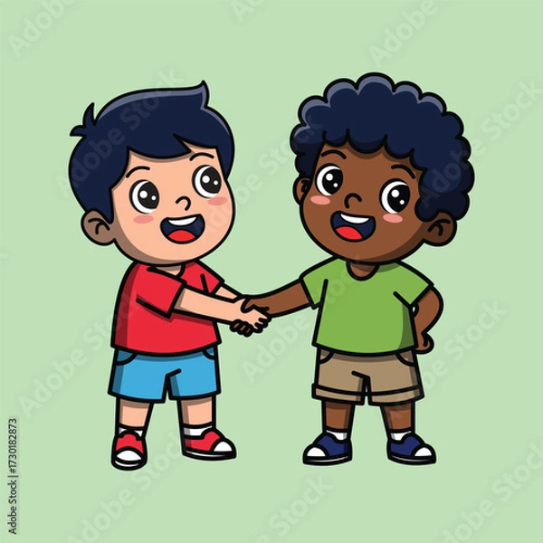 Obraz The Beauty of Differences in Friendship cute