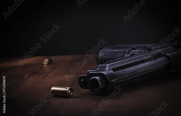 Obraz Dark crime scene