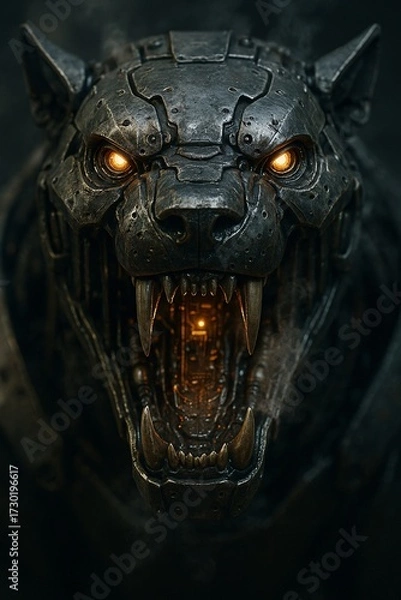 Obraz Cybernetic Beast Close-Up