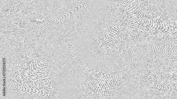 Obraz Abstract black and white distorted noise texture background