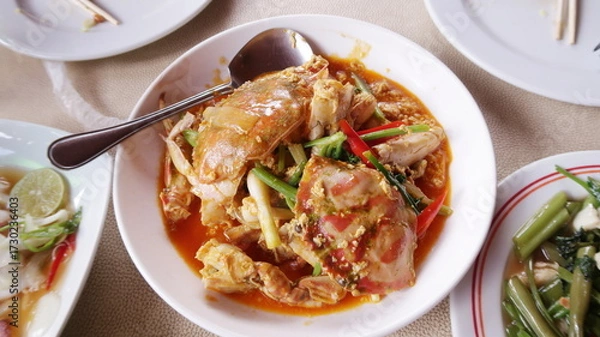 Obraz タイ料理のプーパッポンカレー