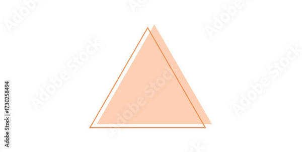 Fototapeta Equilateral Triangle Symbol in Mathematics.
