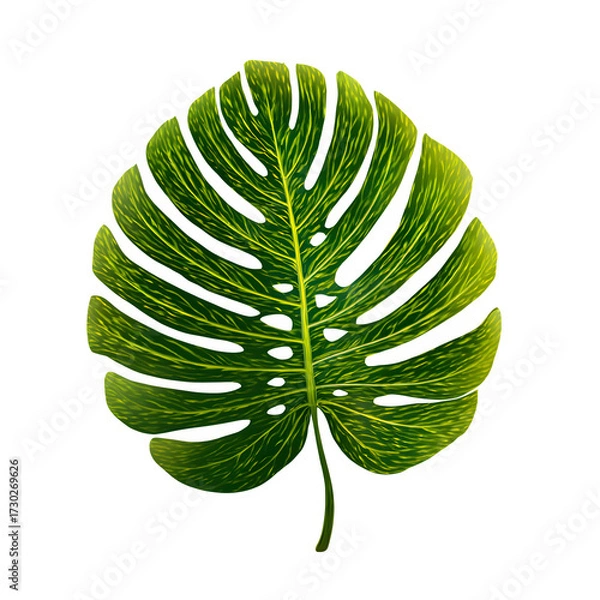 Obraz green leaf isolated