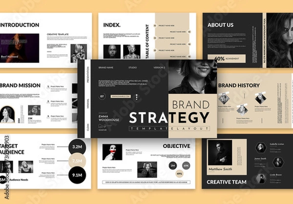 Fototapeta Brand Strategy presentation