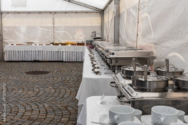 Obraz Refreshments for guests at the celebration