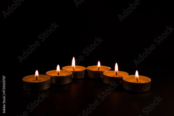 Obraz candles in the dark