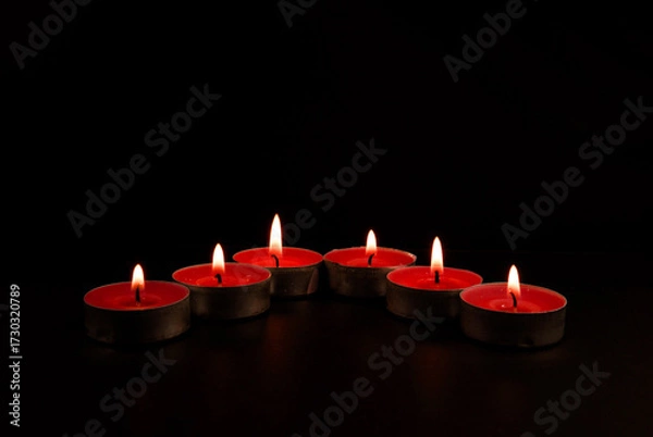 Obraz candles in the dark