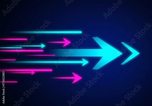 Fototapeta Accelerated Progress: Dynamic Business Growth Concept