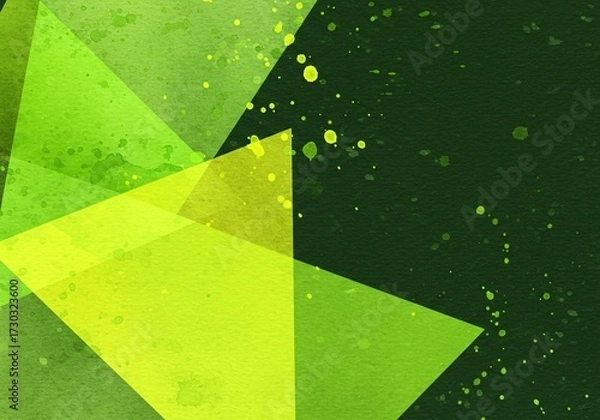 Fototapeta Dynamic Green Geometric Abstract Background Design