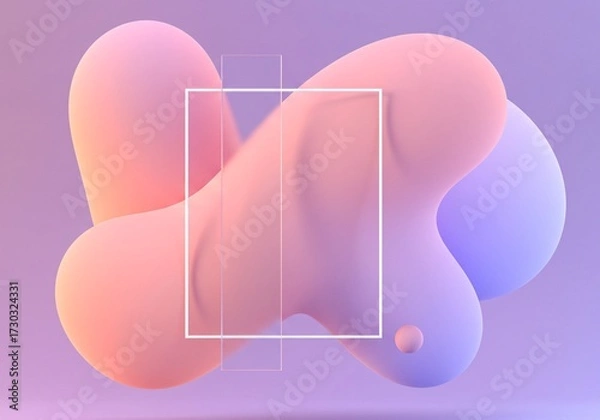 Obraz Modern Abstract Glassmorphism Gradient Design Background