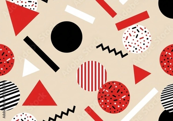 Obraz Vibrant Abstract Geometric Pattern Design Background