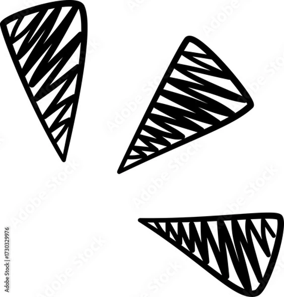 Fototapeta Scribble Doodle Accent Corner