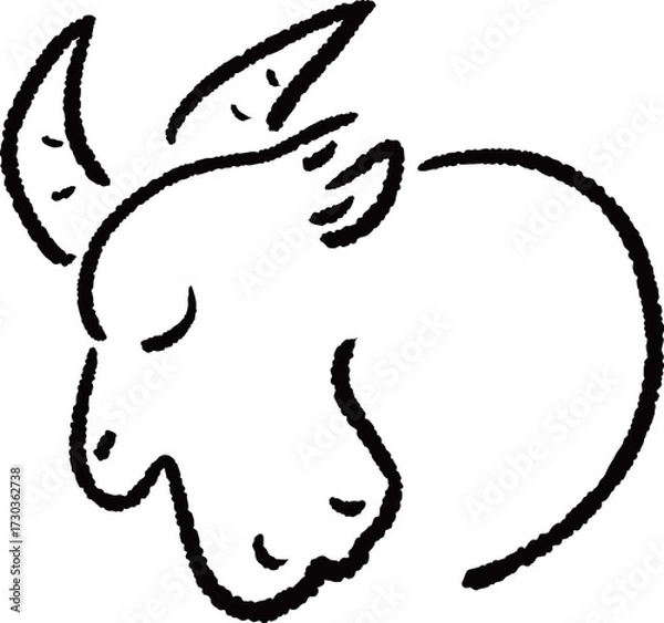 Obraz 山羊座のイラスト