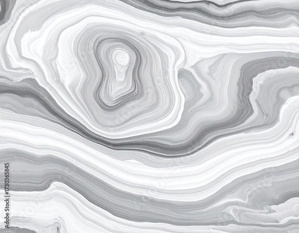 Fototapeta Abstract Swirling Grey and White Marble Texture