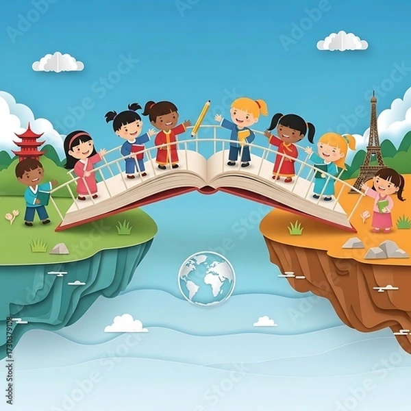 Obraz Global Unity Through Education.