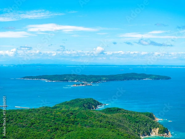 Obraz 網地島（手前）と田代島（宮城県石巻市）