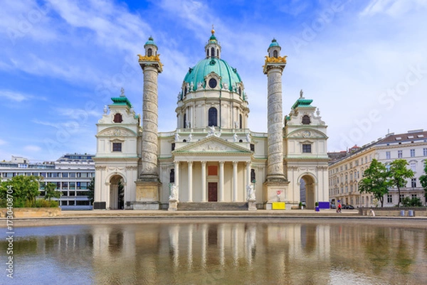 Obraz Vienna, Austria. St. Charles's Church (Karlskirche)