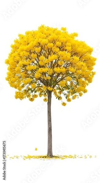 Fototapeta Yellow Tree in Autumn.