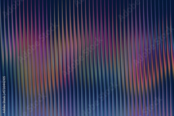 Fototapeta Abstract background with vertical lines and colorful light reflections