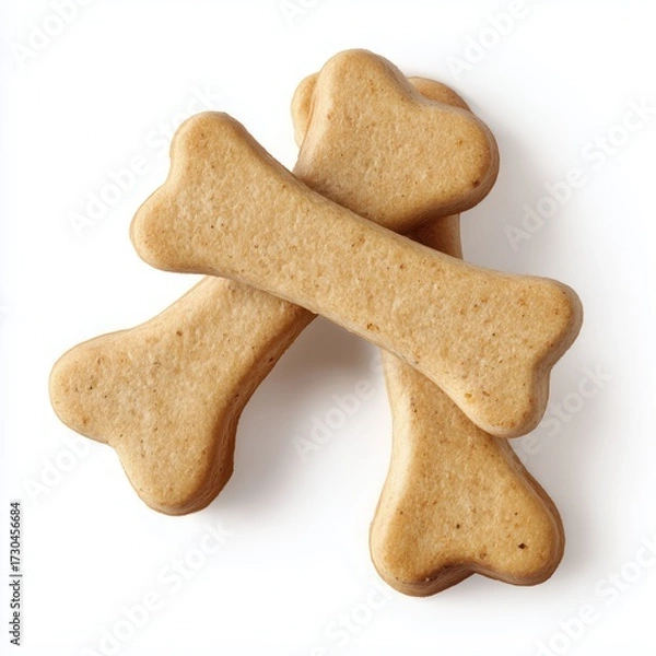Obraz Dog bone biscuits isolated on white background cut out png
