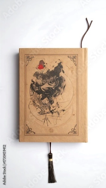 Obraz Beige journal with intricate design