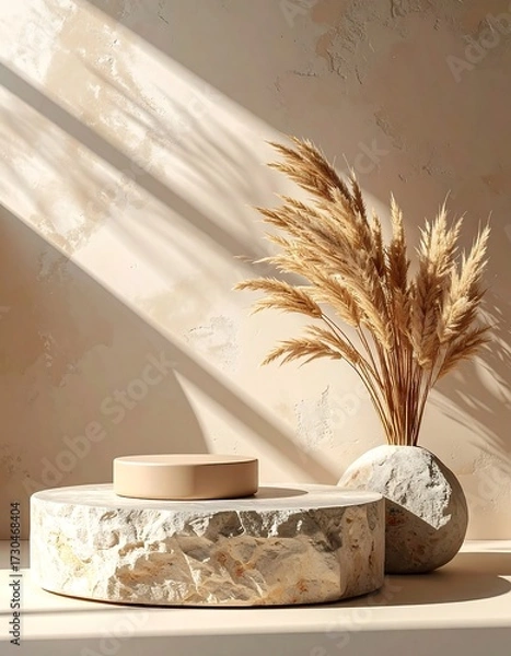 Obraz Beige minimalist product display