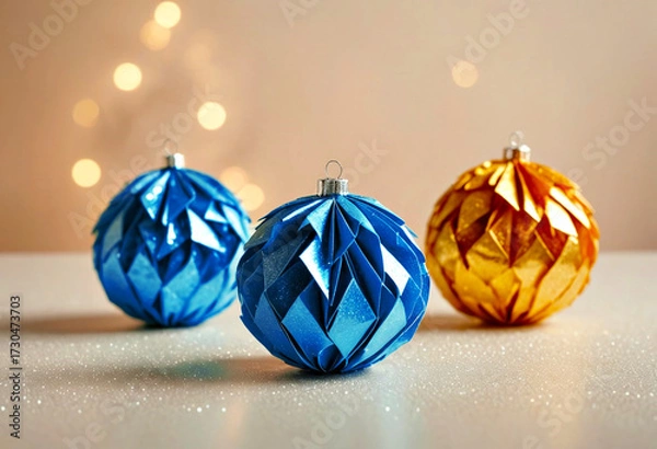 Fototapeta Colorful Geometric Spheres Arrangement on Gradient Background