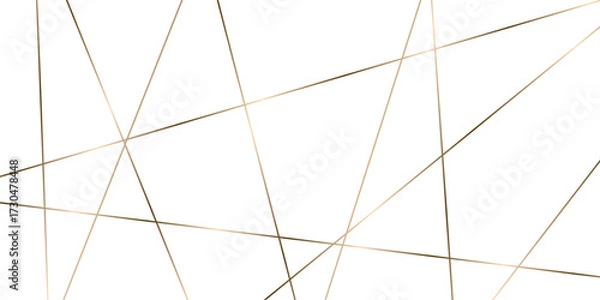 Fototapeta Luxury premium golden random chaotic lines on transparent background. modern banner presentation gold line background, Vector.