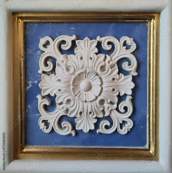 Fototapeta Detail of old European building 