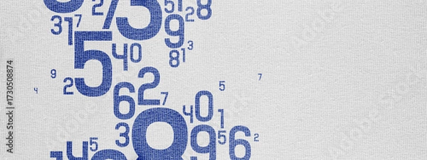 Fototapeta abstract background with numbers	