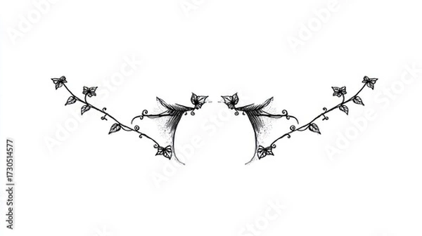 Fototapeta Elegant floral design element