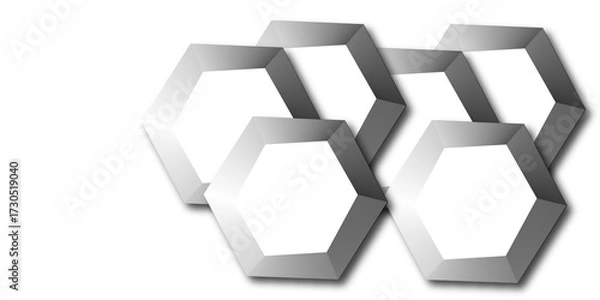 Obraz 3d silver metal sign