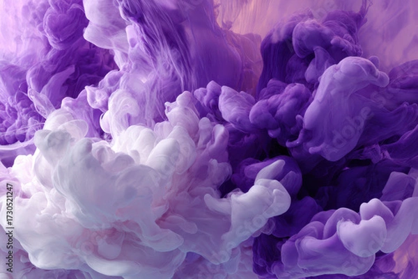 Fototapeta Purple liquid splash ethereal texture