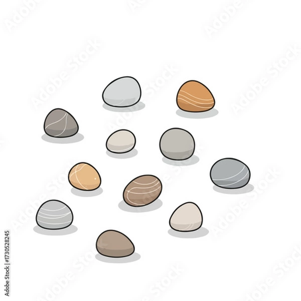 Obraz Mixed Pebbles