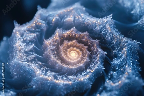 Fototapeta Close-up of a flower with water droplets.