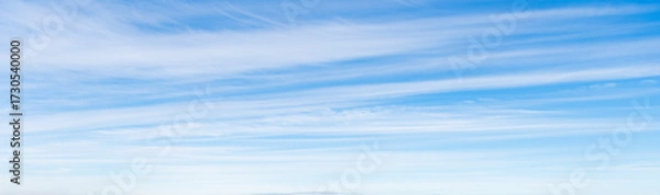 Obraz High Cirrus Clouds and Pale Blue Sky