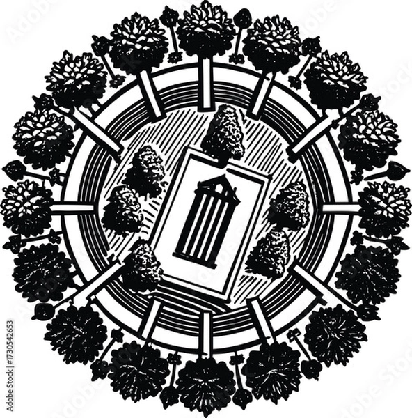 Fototapeta 3D abstract metallic grid of interconnected cubes forming a futuristic and technological structure