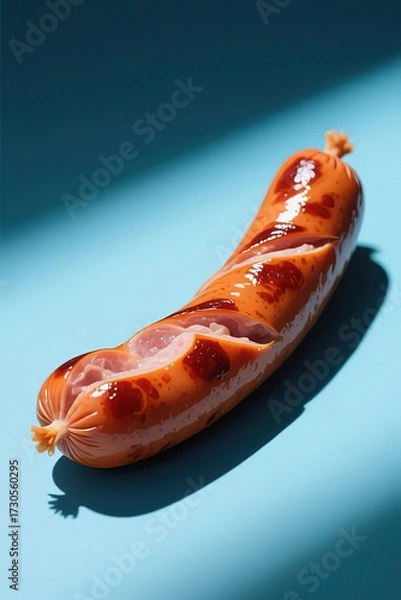 Fototapeta sausage icon simple design.created with the help of artificial intelligence.