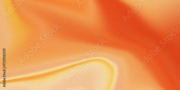 Fototapeta Warm Orange And Yellow Abstract Flowing Texture With Subtle Grain image photo