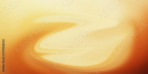 Fototapeta Yellow and Orange Swirling Abstract Background with Soft Light and Texture image