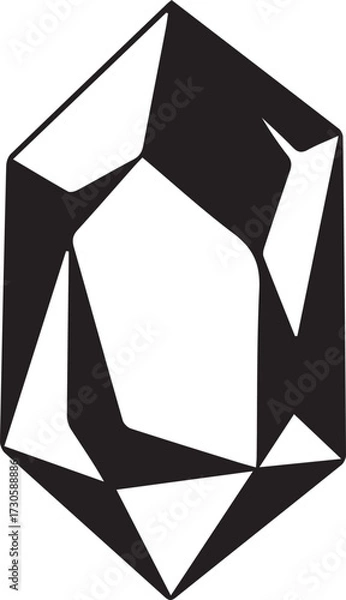 Fototapeta 3d render of a symbol made of many spheres Abstract Black and White Geometric Vector for Modern Branding and Decor