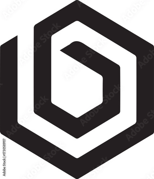 Fototapeta Creative G Hexagon Logo Vector for Digital, Tech, and Modern Branding