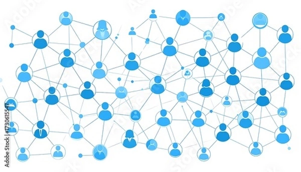Obraz Social Network Connections.
