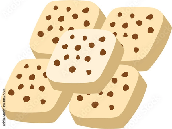 Obraz cookies isolated on white background