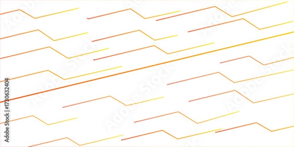 Fototapeta Abstract golden minimal lines futuristic tech background. Circuit-like lines with diagonal geometric pattern. electronic schematic, with the squares acting connection hubs. Innovation, connectivity, 