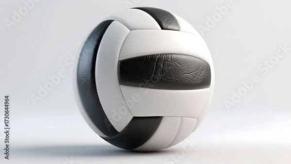 Obraz Volleyball on white background ai image