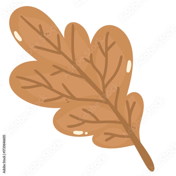 Obraz brown leaf, autumn element