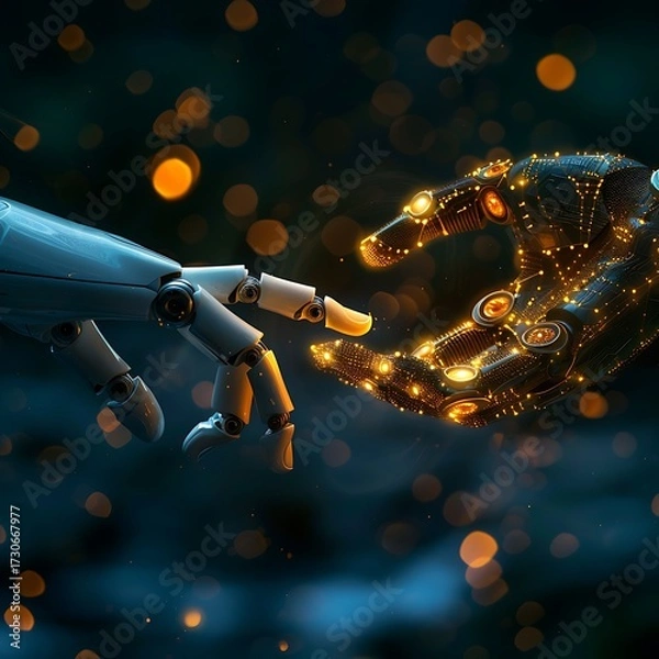 Fototapeta Robot Touch.
